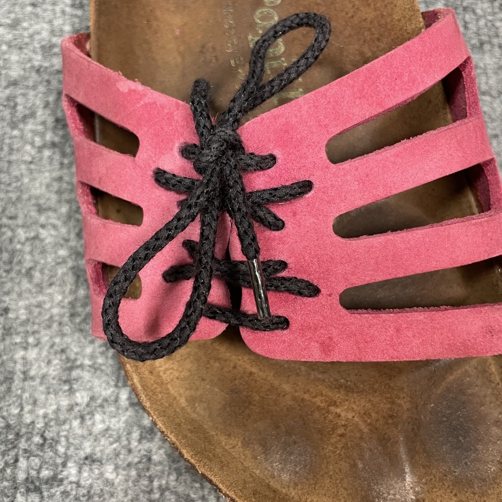 Papillio Birkenstock Lace Slide Sandal Pink EU39 US8.5 Dopamine Rainbow Slip On - Picture 8 of 13